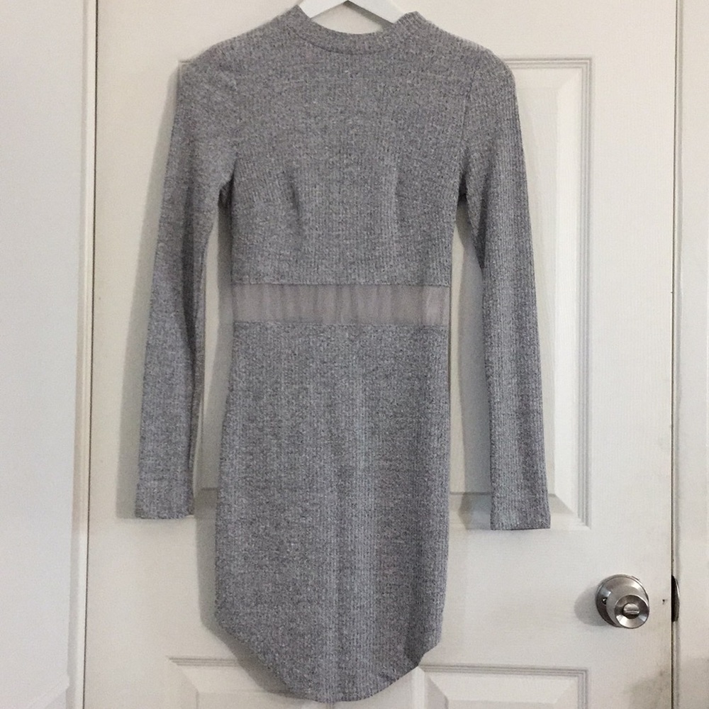 LF Gray Mesh Dress